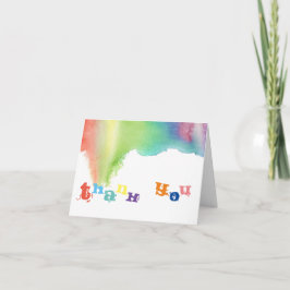 Tarjeta De Agradecimiento Gracias Paint Splatter