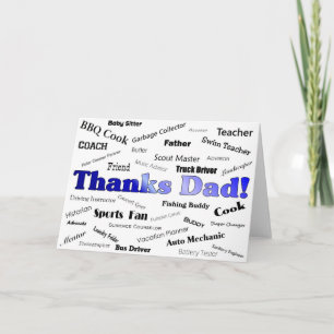 Tarjeta De Agradecimiento ¡Gracias papá!