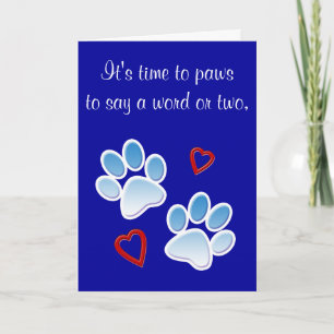 Tarjeta De Agradecimiento Gracias: Paseo de perros, sentada de perros o mata