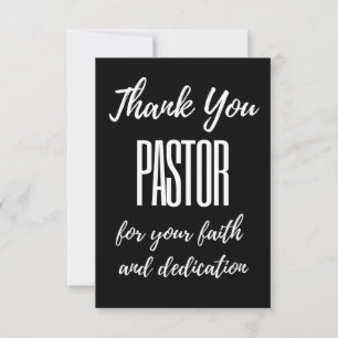 Tarjeta De Agradecimiento Gracias Pastor Por Tu Fe