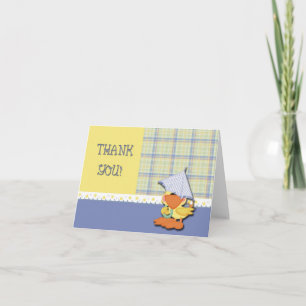 Tarjeta De Agradecimiento Gracias, Pato Baby Shower