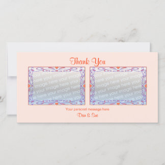 Tarjeta De Agradecimiento Gracias, Peach 2 Fotos