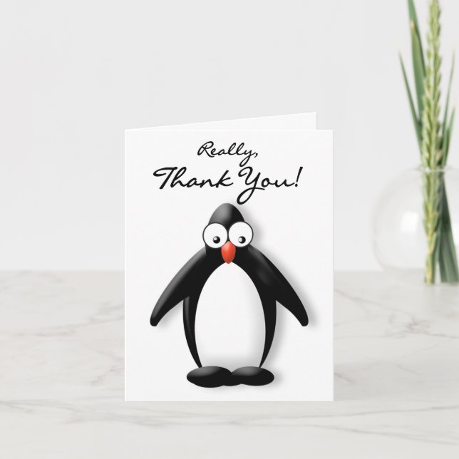 TARJETA DE AGRADECIMIENTO GRACIAS - PENGUIN COLLECTION (Anverso)