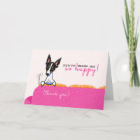 Gracias Perro Tan Feliz Rosa