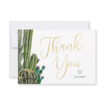 Gracias Personalizado De Boho Cactus