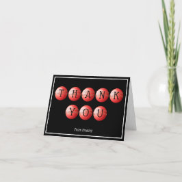 Tarjeta De Agradecimiento Gracias Personalizado de críquet personalizado