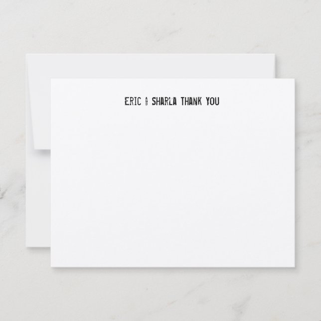 Tarjeta De Agradecimiento Gracias Personalizados A Los Amantes De La Pesca (Anverso)