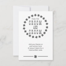 Gracias personalizados desde Groom y Groom