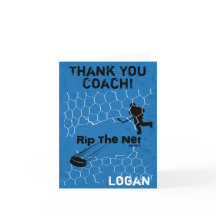 Gracias personalizados entrenadores de hockey desg