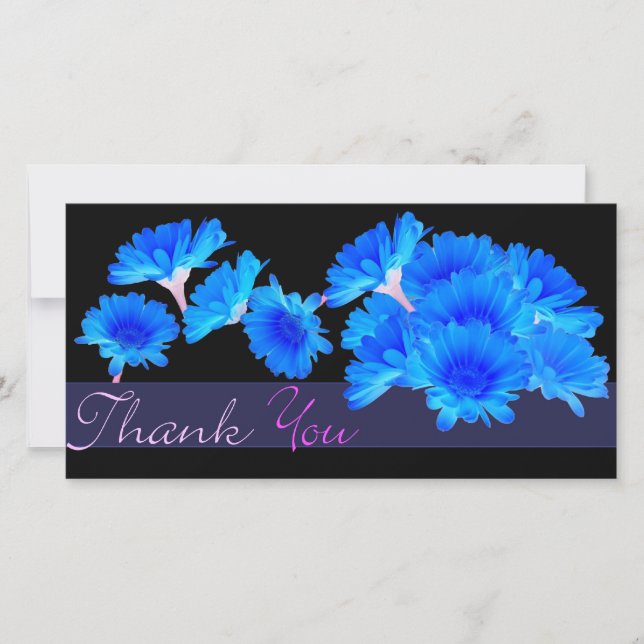 Tarjeta De Agradecimiento GRACIAS photocard AZUL de los ASTERES (Anverso)