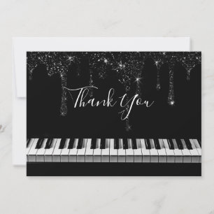 Tarjeta De Agradecimiento gracias pianista