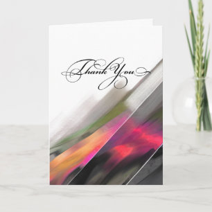 Tarjeta De Agradecimiento Gracias. Pintura abstracta moderna