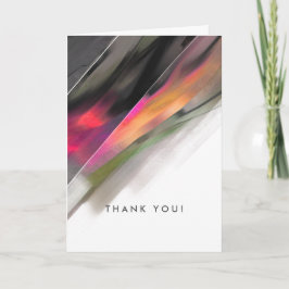 Tarjeta De Agradecimiento Gracias. Pintura abstracta moderna