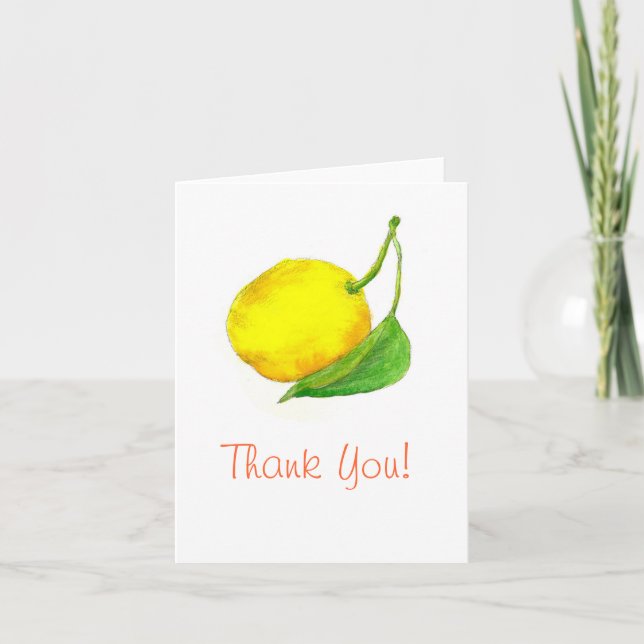Tarjeta De Agradecimiento Gracias pintura del arte de la acuarela de la (Anverso)