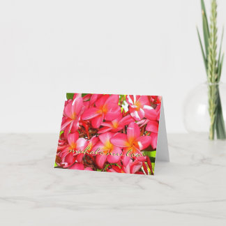 Tarjeta De Agradecimiento Gracias Plumeria