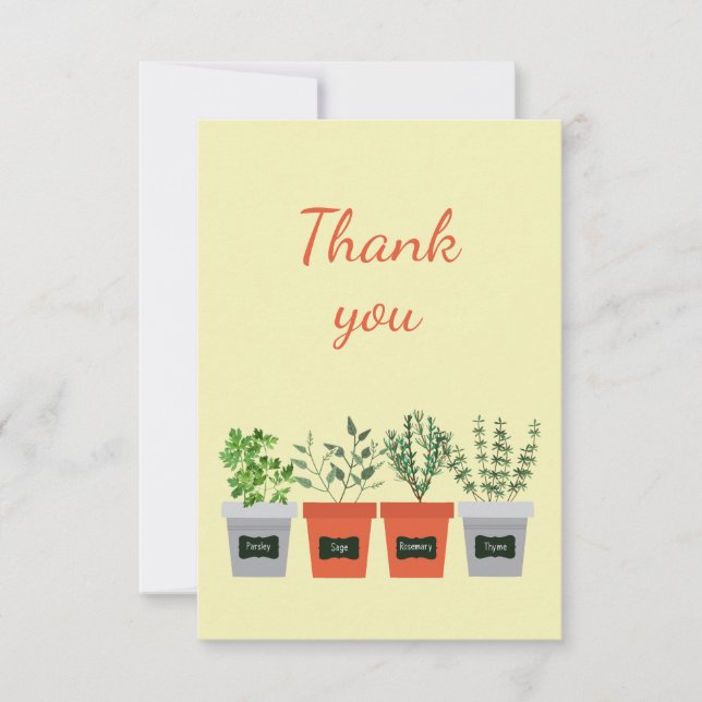 Tarjeta De Agradecimiento Gracias Por Ayudar A Aguar Plantas, Jardinería (Anverso)