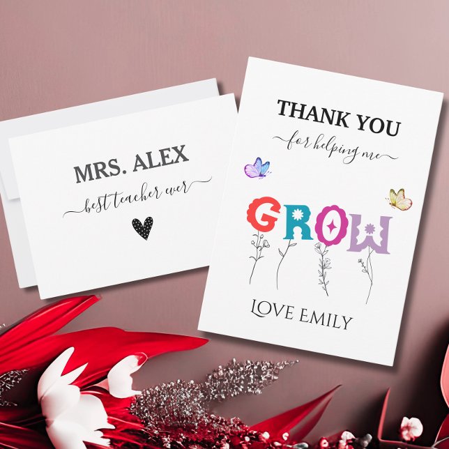 Tarjeta De Agradecimiento Gracias por ayudarme a aumentar la apreciación del (Subido por el creador)