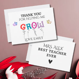 Tarjeta De Agradecimiento Gracias por ayudarme a aumentar la apreciación del