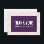 Tarjeta De Agradecimiento GRACIAS POR BAT MITZVAH, moderna planta de berenje<br><div class="desc">por kat massard >> https://linktr.ee/simplysweetpaperie <<< Una forma sencilla y elegante de agradecerle a su invitado por asistir a su evento. Configurar como plantilla es sencillo para usted agregar sus propios detalles, o pulsar el botón personalizar y puede añadir o cambiar texto, fuentes, tamaños, etc TIP :: 1. Para cambiar/mover...</div>