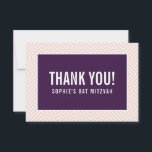 Tarjeta De Agradecimiento GRACIAS POR BAT MITZVAH, moderna planta de berenje<br><div class="desc">por kat massard >> https://linktr.ee/simplysweetpaperie <<< Una forma sencilla y elegante de agradecerle a su invitado por asistir a su evento. Configurar como plantilla es sencillo para usted agregar sus propios detalles, o pulsar el botón personalizar y puede añadir o cambiar texto, fuentes, tamaños, etc TIP :: 1. Para cambiar/mover...</div>