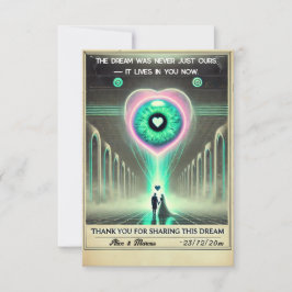 Tarjeta De Agradecimiento 💌 "Gracias por compartir este sueño"