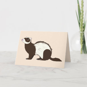 Tarjeta De Agradecimiento Gracias por cuidar de mí Ferret