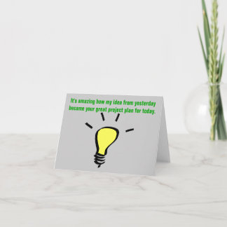 Tarjeta De Agradecimiento Gracias por darme el crédito para esa idea