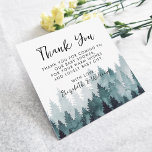 Tarjeta De Agradecimiento Gracias por el Baby Shower de los bosques rusos<br><div class="desc">Rústica ducha de bebé forestal tarjeta de agradecimiento. ¡Personalizable!</div>