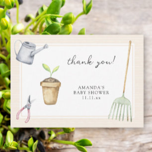 Tarjeta De Agradecimiento Gracias por el baby shower del pequeño brote