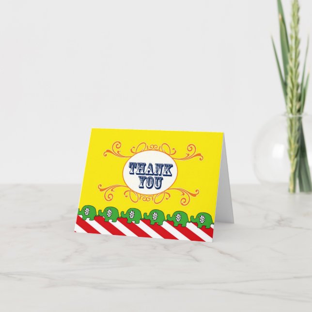 Tarjeta De Agradecimiento Gracias por el Carnaval Francés (Anverso)