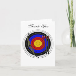 Tarjeta De Agradecimiento Gracias por el diseño de tiro con arco