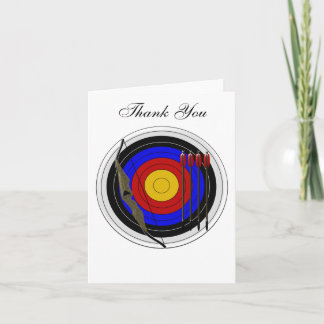 Tarjeta De Agradecimiento Gracias por el diseño de tiro con arco