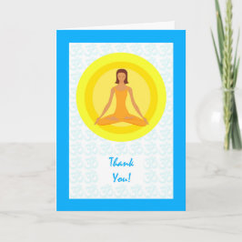 Tarjeta De Agradecimiento Gracias por el instructor de yoga, diseño de yoga