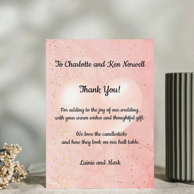 Tarjeta De Agradecimiento Gracias por el regalo Boda 2 (Subido por el creador)