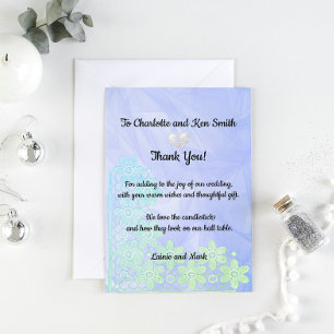 Tarjeta De Agradecimiento Gracias por el regalo Boda 3