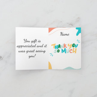 Tarjeta De Agradecimiento ¡Gracias por el regalo de bebé!