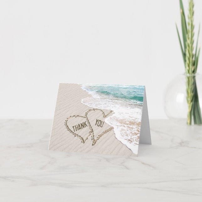 Tarjeta De Agradecimiento Gracias por el regalo de Boda (Anverso)