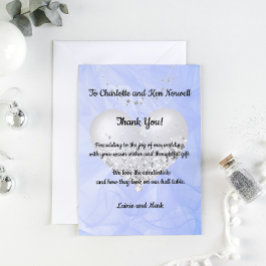 Tarjeta De Agradecimiento Gracias por el regalo de boda 3