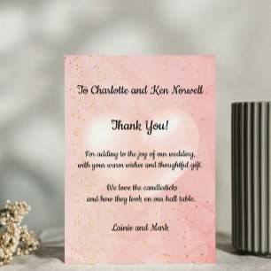 Tarjeta De Agradecimiento Gracias por el regalo de bodas 2