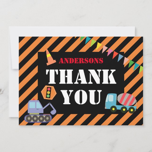 Tarjeta De Agradecimiento Gracias por el transporte (Anverso)