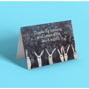 Tarjeta De Agradecimiento Gracias por escuchar