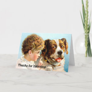 Tarjeta De Agradecimiento ¡Gracias por escuchar!