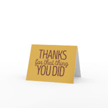 Gracias por eso que hiciste