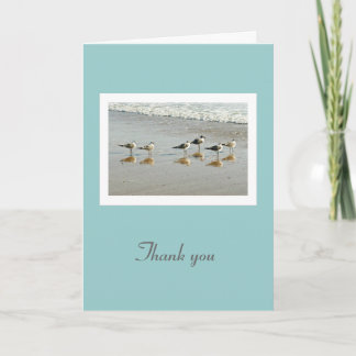 Tarjeta De Agradecimiento Gracias por estar ahí - Sandpipers Ocean Card
