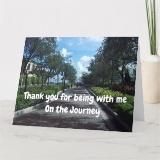 Tarjeta De Agradecimiento Gracias por estar conmigo en el viaje