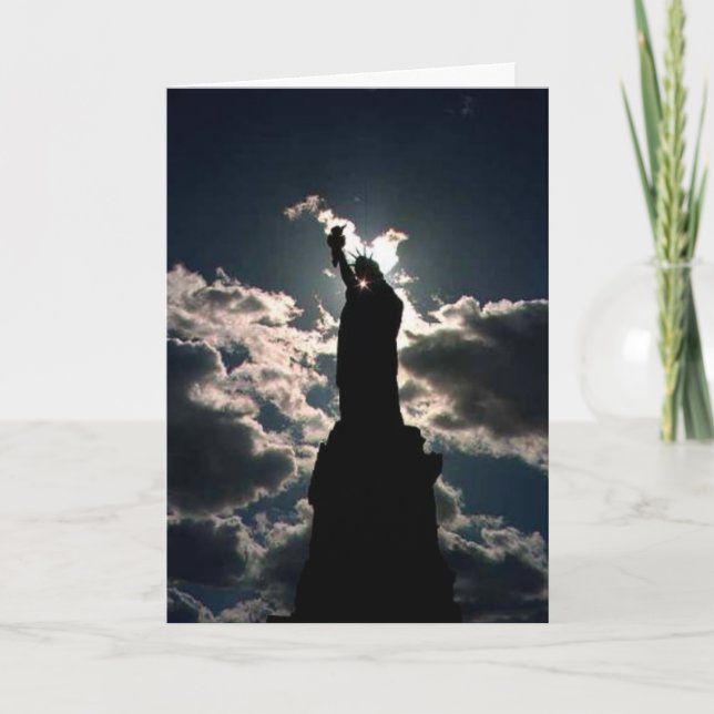 Tarjeta De Agradecimiento Gracias por garantizar nuestra libertad (Anverso)