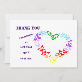 TARJETA DE AGRADECIMIENTO ¡GRACIAS POR HACER MI VIDA TAN DULCE!