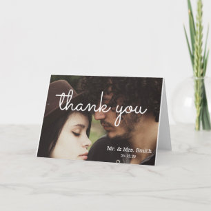 Tarjeta De Agradecimiento Gracias por hacer que nuestro día de bodas sea tan