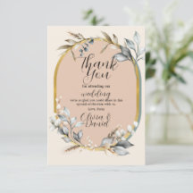 Gracias por la boda Algodón Neutros