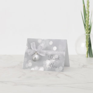 Tarjeta De Agradecimiento Gracias por la boda de Navidad de plata